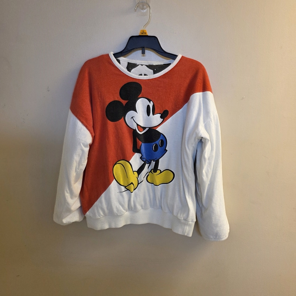 Vintage Mickey Mouse Thick Reversible Sweatshirt